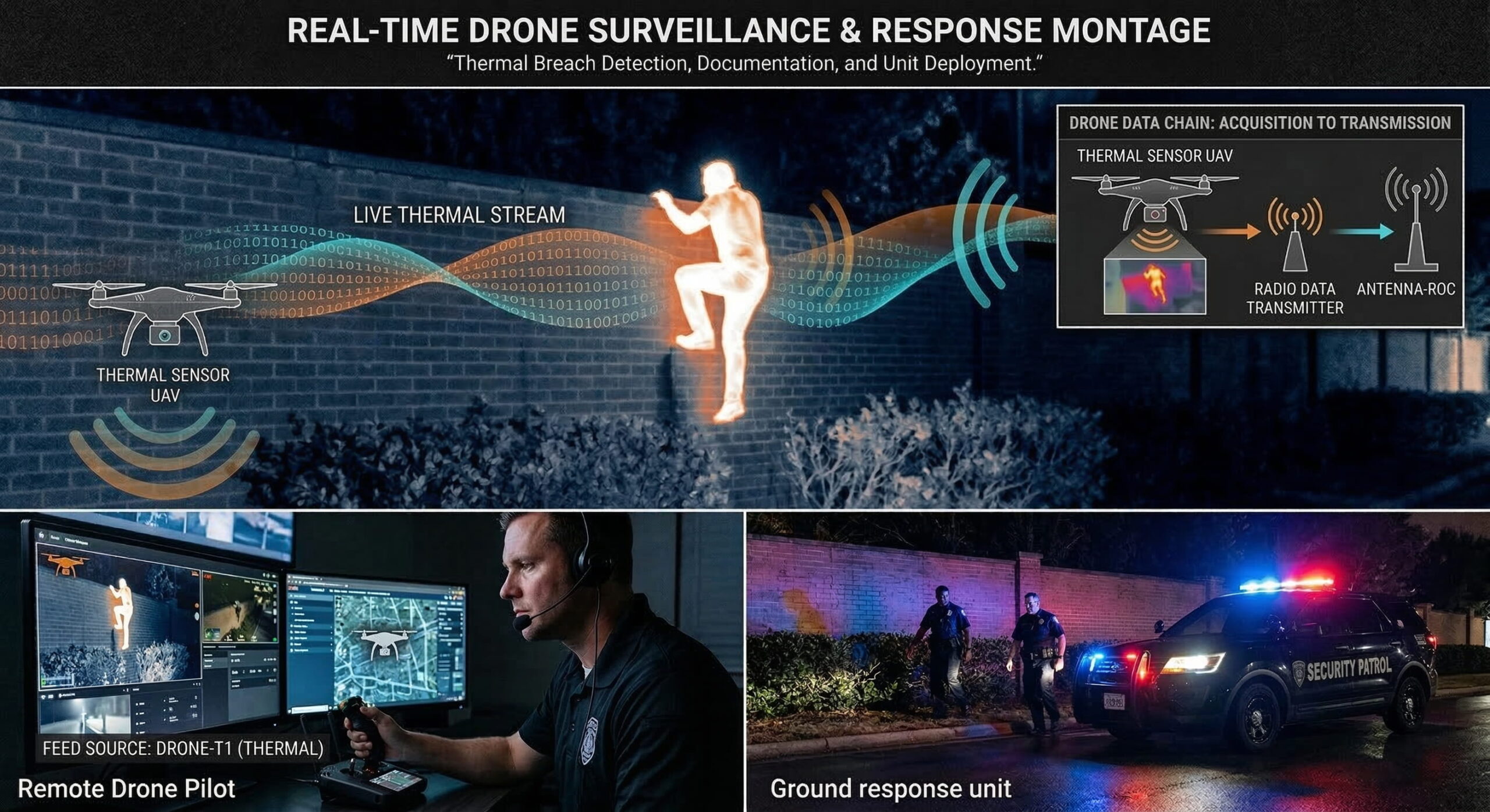 Drone as First Responder Support